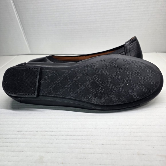 Vionic Caroll Women's 9.5 Black Leather Ballet Flats Orthotic Comfort - Picture 11 of 12